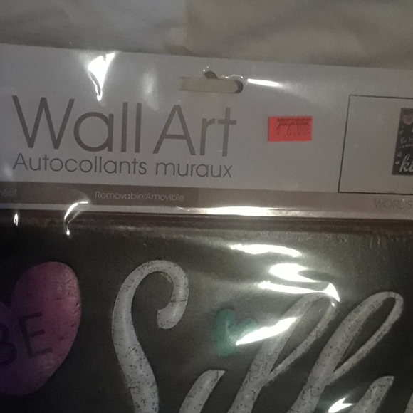 NWT Wall Art Self-Adhesive "WORDS TO LIVE BY" - Picture 5 of 6